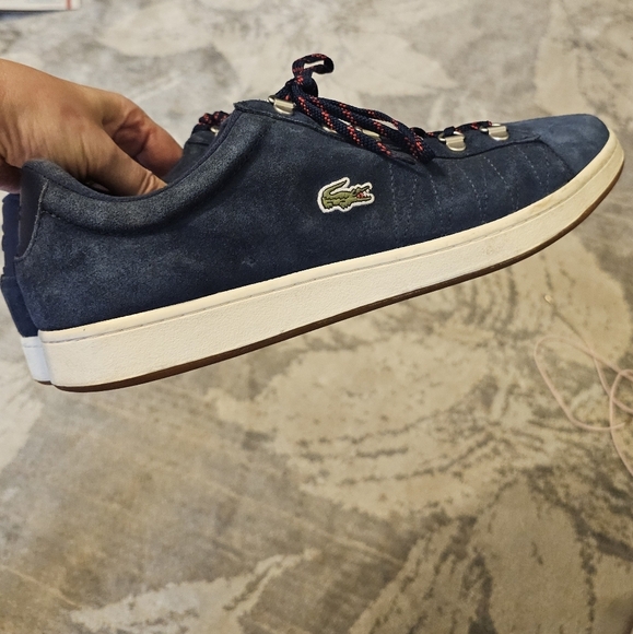 Lacoste Carnaby Set Leather  suede  Sneakers 13 - Picture 1 of 15